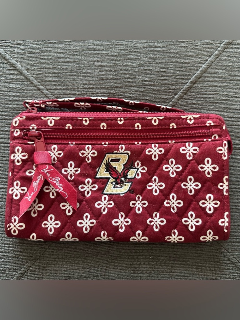 Vera Bradley Collegiate Collection Quilted Wristlet Wallet - Boston College